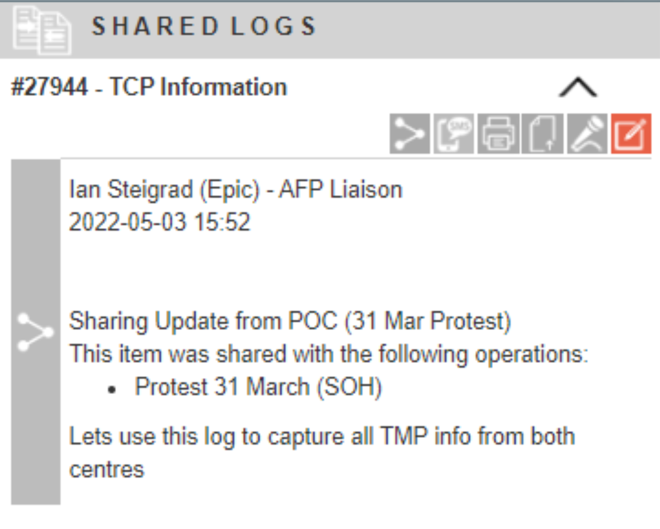 Collaboration Screenshot