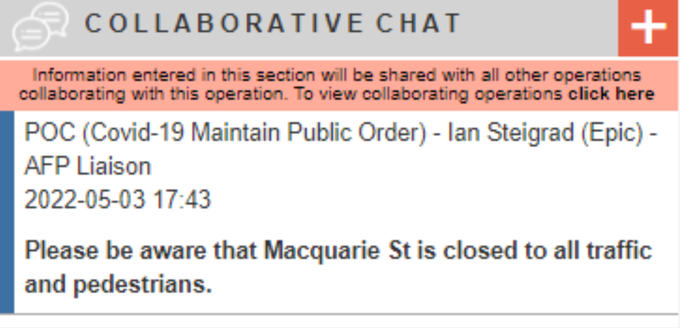 Collaboration Screenshot