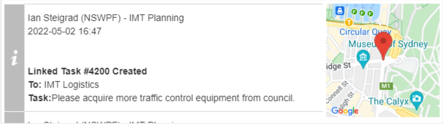 Tasks Panel Screenshot